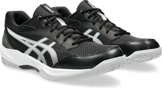 Asics Hallenschuh ASICS GEL-TASK 4, Herren, Gr. 42,5, schwarz-weiss (schwarz, wei&szlig;), Synthetik, Textil, Schuhe Hallenschuh, f&uuml;r Hallensport