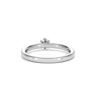 The Diamond Store Low Set Chloe Lab Diamond Engagement Ring 0.25CT F/VS1 18K White Gold