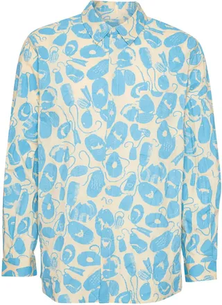 Henrik Vibskov Overhemd met print - Beige