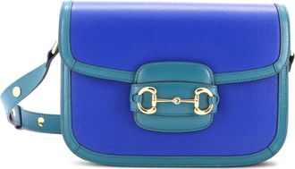 Gucci Horsebit 1955 Leather Small shoulder bag - Blauw