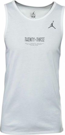 Nike Jordan Mens 3 Mesh Dri Fit Basketball Tank In White