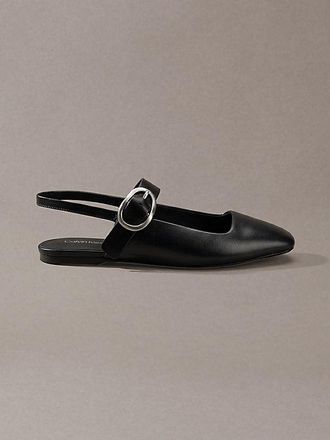 Calvin Klein Bailarinas slingback de piel