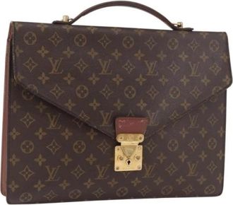 Louis Vuitton Pre-owned Business Bag - Dames - Vintage Handtas - Bruin - ONE Size - Leer - Vintage