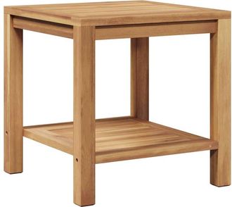 vidaXL Vidaxl - Mesa De Caf&eacute; Marr&oacute;n 45 X 45 X 45 Cm Madera De Teca Maciza