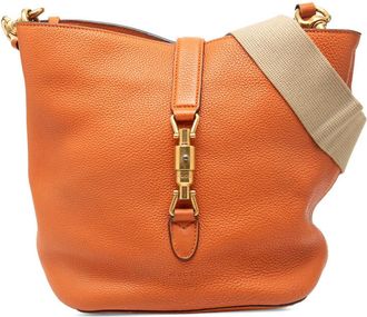 Gucci Pre-owned Gucci Grained Calfskin Soft Jackie Bucket Bag Ladies OSVRHHCKTM285DUC