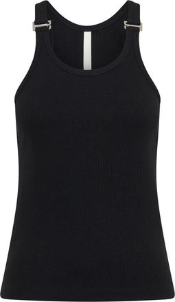 Dion Lee E-Hoop ribbed tank top - women - Organic Cotton/Elastane - S - Black