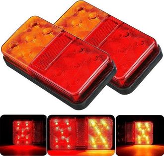 OEM 2 Luces Led Universales De 12 V Para Remolque - Luces De Freno E Intermitentes - Para Caravana, Autocaravana Y Cami&oacute;n