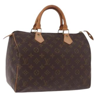 Louis Vuitton Pre-owned Speedy 30 Hand Bag - Dames - Pre-owned - Bruin - Maat: ONE Size Leer