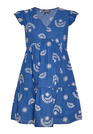 Dreimaster Dreimaster Jurk Dames marine wol wit