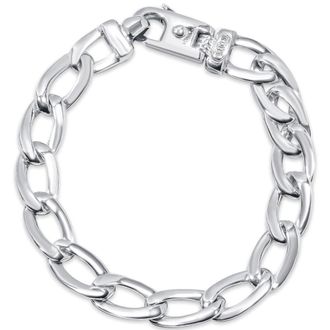 Pompeii3 Mens Link 14k Gold (34gram) or Platinum (54gram) 7.5mm Bracelet 8