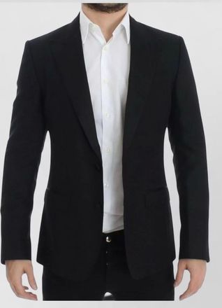 Dolce & Gabbana silk blend tailored blazer