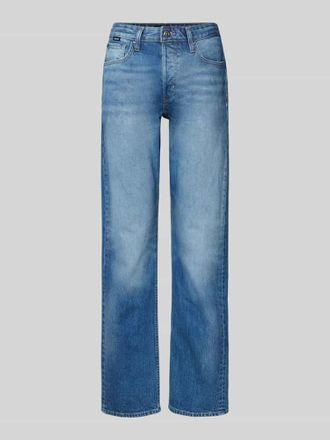 HUGO BOSS Straight Leg Jeans mit Label-Detail Modell HEIGHT-CLASSIC JEAN in Hellblau, Gr&ouml;&szlig;e 30/32