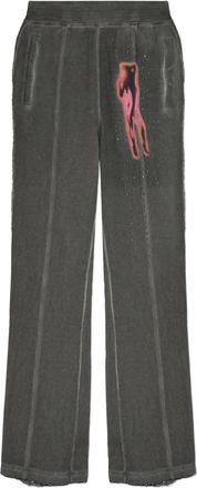 Diesel Pantaloni con cristalli - Grigio