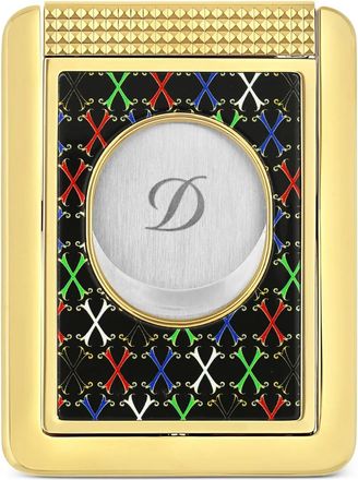 S.T. Dupont patterned gold-tone cigar cutter - Geel
