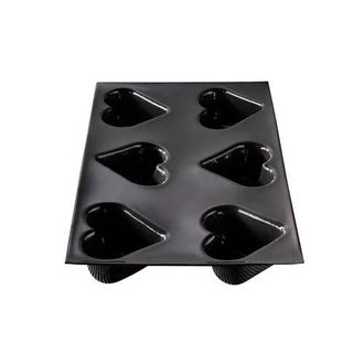 Silpat Flexipan 6 Heart Mold in Black at Nordstrom