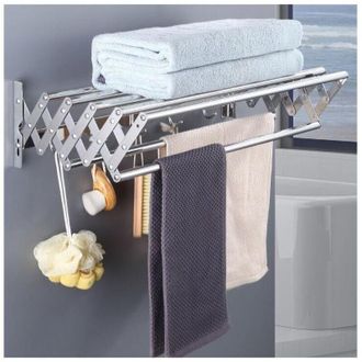 OEM Tendedero Mural Extensible Para Uso Interior Y Exterior, Lavadero, Ba&ntilde;o, Balc&oacute;n (60 Cm) -crezuo