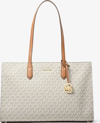 Michael Kors Scarlett Medium Signature Logo Tote Bag