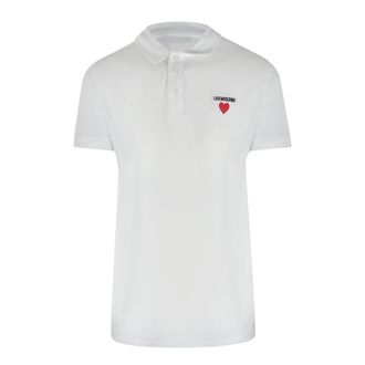 Love Moschino Herenpolo met korte mouwen (Wit)