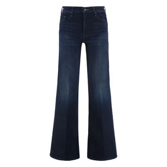 Mother Flared Jeans, female, Blue, Size: W26 The Twister Sneak High-rise Flared Jeans