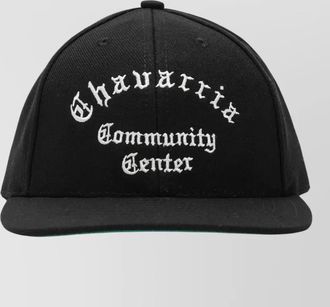 Willy Chavarria curved brim structured logo baseball hat