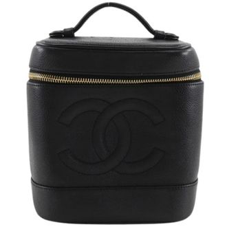 Chanel Pre-owned Grained Calfskin Small Handbag - Dames - Pre-owned - Zwart - Maat: ONE Size Leer