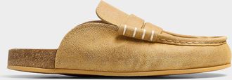J.W.Anderson Mens Contrasting stitching penny slit mules Men