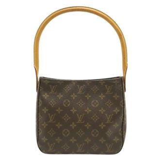 Louis Vuitton Pre-owned Shoulder Bags, female, Brown, Size: ONE SIZE Pre-owned Looping MM Monogram Shoulder Bag