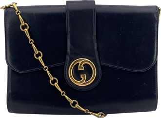 Gucci Gucci Vintage Leren Schoudertas