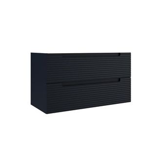 Saniclass Prime Balance Wastafelonderkast - 100x55x44.9cm - 2 lades - Geintegreerde greep - MDF - mat marine blauw