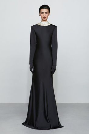 Et Ochs Allegra Gown in Black/ivory at Nordstrom, Size 4
