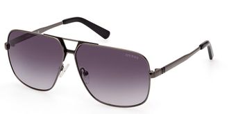 Guess GU00070 08B Mens Sunglasses Silver Size 61