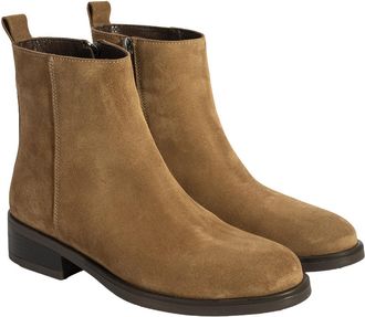 Desa Woman Boots - Suede Upper, Zip Fastening, Flat Heel, Breathable | Brown - 39