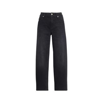 Cambio Cambio, Straight Jeans, female, Black, Size: 2XS Oria Wide Leg Jeans