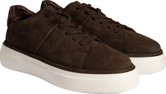 Desa Man Nubuck Leather Lace-Up Shoes - Round Toe, Flat Heel, Breathable | Brown - 43