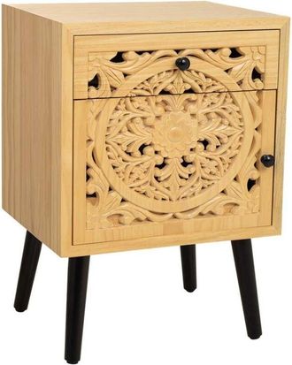 Wanderlust Deco Wanderlust Deco - Mesita De Madera Marr&oacute;n 45x35x60h Cm