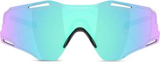 Oakley shield-frame sunglasses - unisex - Acetate - 39 - White