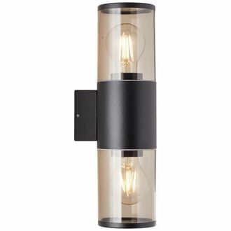Brilliant Applique Ext&eacute;rieure Sergioro - Brilliant - Noir Depoli - 2xe27 20w - Aluminium/plastique - Ip44