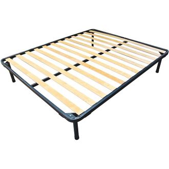 Baldiflex Baldiflex - Rete a doghe in legno con struttura in ferro Napoleone Matrimoniale misura 140x200 cm