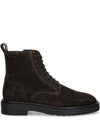 GANT lace-up side-zip boots - Bruin