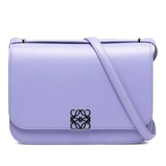 Loewe Pre-owned Crossbody Bag - Dames - Pre-owned - Paars - Maat: ONE Size Zijde