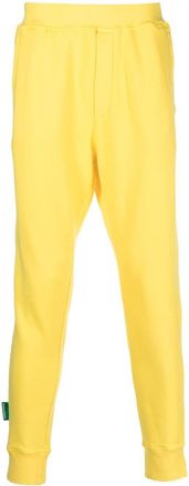 Dsquared2 jersey-knit track pants - men - Recycled Cotton/Recycled Cotton - L - Yellow