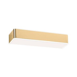 Netlighting Rodan 40cm Flush Wall Lamp Gold Shine White Finish
