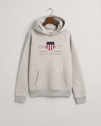 GANT Teens Archive Shield Hoodie (146/152) LIGHT GREY MELANGE