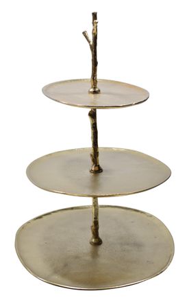 Classic Touch 3 Tiered Gold Centerpiece