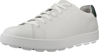 Geox Spherica Ecub-1 - Heren - Sneakers - Wit - 42 EU - Leer - Schoenen