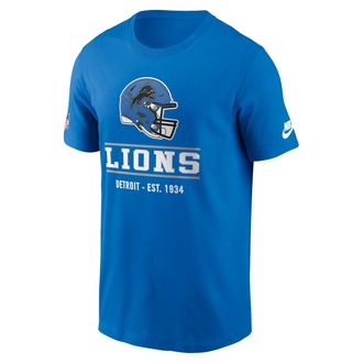 Nike Detroit Lions Essential Nike Mens Dri-FIT NFL Long-Sleeve T-Shirt in Blue | 02ET45AQ9S-TC1