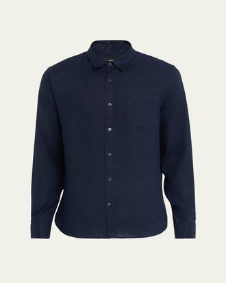 Vince Mens Linen Sport Shirt