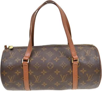 Louis Vuitton Papillon Handbag Monogram Canvas Brown Canvas Handbag (Pre-Owned)