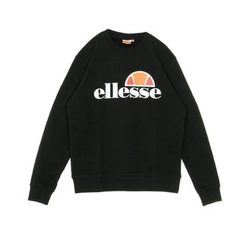Ellesse Sweatshirts, male, Black, Size: XL Lightweight Crew Neck Sweatshirt