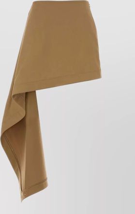 Loewe cotton blend mini skirt asymmetric buttons